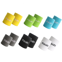 AMA SPORT Nouveauté Bracelet brodé en coton éponge pour padel, tennis, squash, badminton, gymnastique, sports, taille personnalisée