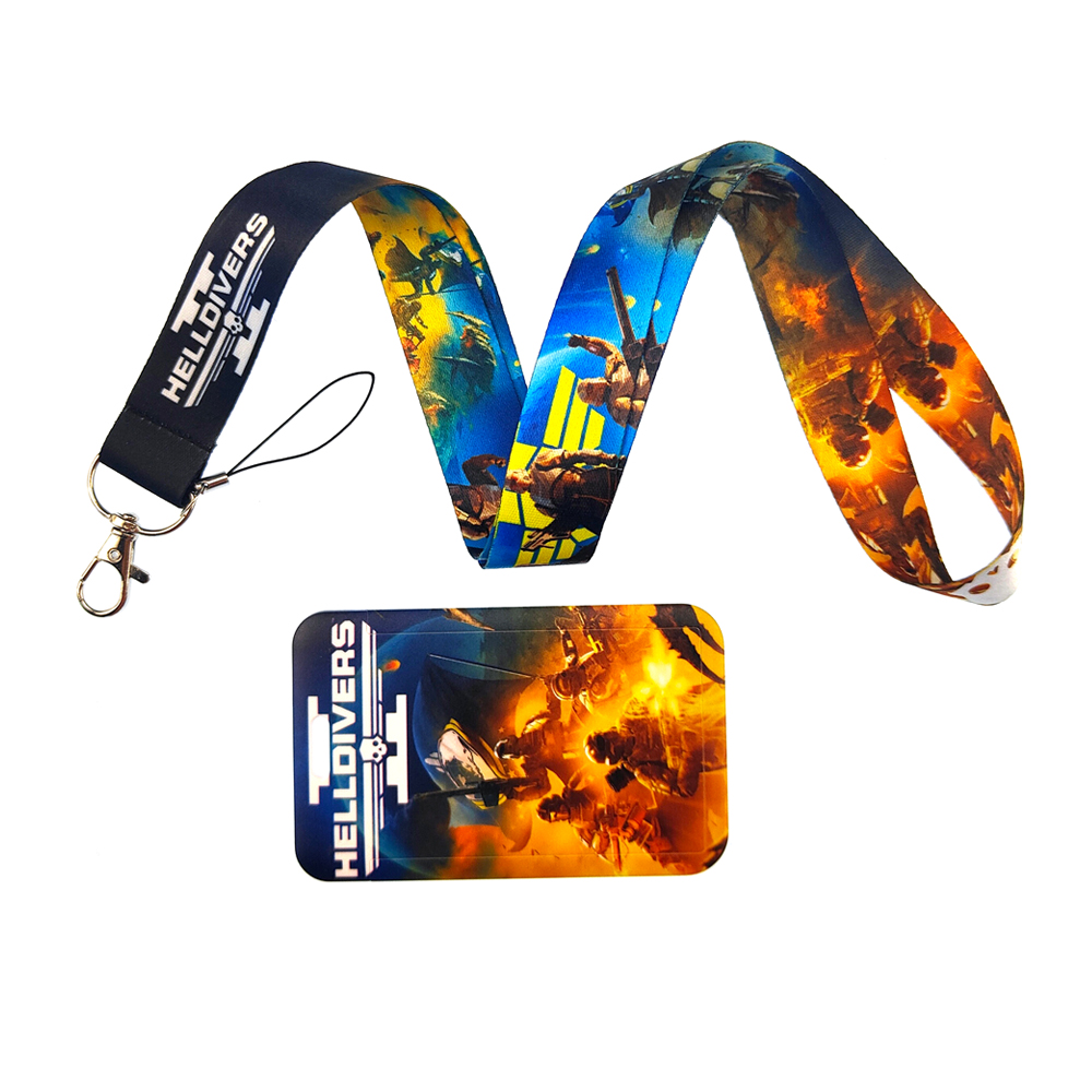 Street Game Helldivers 2 Lanyards for Keys - Polyester Key Holder