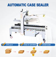 Machine de scellage automatique pneumatique numérique à haute productivité pour boîtes, vitesse réglable, scelleuse de cartons en papier avec ruban adhésif