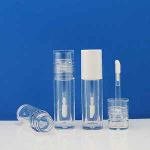 Tubo de brillo de labios vacío de 3ml redondo transparente completo moldeo por inyección al por mayor - Product Image 2