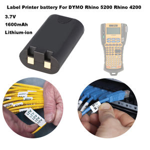 7.4V 1600mAh Li-ion <b>Batteries</b> for DYMO LabelManager 360D Rhino 5200 Rhino 4200 LabelManager 420P 1759398 S0895840 W002856 - Product Image 2