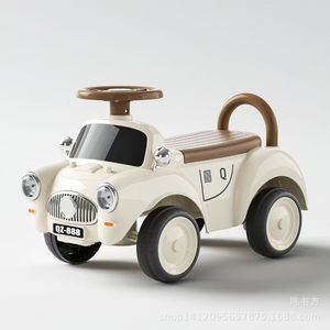 Pink Ride On Car For Kids 2-4 Years Old Plastic Four Wheel Toy Vehicle With Steering Wheel And Push Handle - Product Image 5