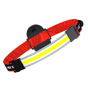 Lampe frontale LED COB avec bandeau réglable, haute luminosité, éclairage portable pour l'extérieur avec alimentation par batterie DC 36V - Product Image 1