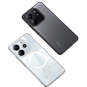 Rõ Ràng Trong Suốt Matte TPU PC Bìa Với Magnetic Trường Hợp Điện Thoại Đối Với Xiaomi Redmi Lưu Ý 14 4G Lưu Ý 13 Pro Cộng Với Chống Sốc Trường Hợp - Product Image 1