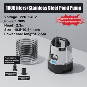 Energiebesparende Roestvrijstalen Verticale Dompelwaterpomp Voor Aquaria Geluidsarme Bodem Zuigfilter Accessoire - Product Image 2