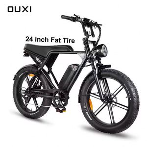 OUXI V8 PRO Fat Tire Ebike 24 pulgadas Off-Road 1000W Marco de aluminio Bicicleta eléctrica para adultos Amortiguadores duales - Product Image 3