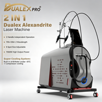 Perangkat Penghilang Bulu Laser Tanpa Rasa Sakit Perfectlaser German Heraeus Dual Optical Fiber Low Energy Loss Dual Wavelength 755nm 1064nm