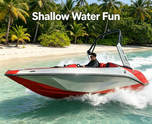 Lancha Jet Ski de 4.8m para 5 Personas con Torre de Wakeboard y Cubierta de EVA - Scarab 165 Compatible con Repuestos Sea-Doo - Product Image 2