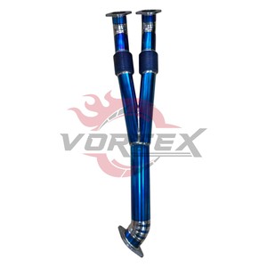 ท่อไอเสีย Vortex 102 มม. สีไทเทเนียมม่วงน้ำเงิน แบบมีวาล์ว สำหรับรถยนต์นิสสัน GT-R R35 พร้อมตัวเก็บเสียงสองชั้น ระบบปลายท่อไอเสียแบบควอดเบิร์นท์ - Product Image 4