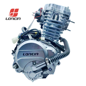 ซัพพลายเออร์น้ำมันเบนซิน Loncin เครื่องยนต์มอเตอร์ไซค์ 200 ซีซี ระบายความร้อนด้วยน้ำ ชุดประกอบเครื่องยนต์ 5 เกียร์ ชุดกระบอกสูบ CG200 อะไหล่รถสามล้อ CDI 200 - Product Image 1