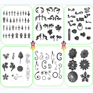 Hot Selling Wrought Iron Fencing Ornaments Gate Accessories Parts