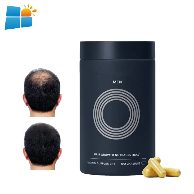 OEM/ODM/OBM Capsules pour hommes cliniquement testées pour des cheveux visiblement plus épais pour la croissance des cheveux pour hommes améliorant la croissance des cheveux