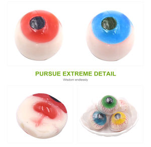 Venta al por mayor personalizado 3D Bola de ojos Halal dulce explosión relleno de goma gelatina caramelo globos oculares caramelo de goma - Product Image 4