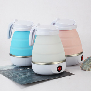 Folding Silicone Electric <b>Kettle</b> 130X170MM Portable Travel <b>Kettle</b> With Automatic Shut Off Boil Dry Protection - Product Image 1