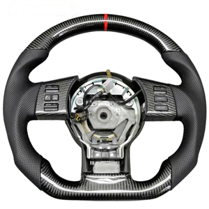 <span class=keywords><strong>พวงมาลัย</strong></span>กีฬา 3 ก้าน ทำจากคาร์บอนไฟเบอร์น้ำหนักเบา หุ้มหนัง สำหรับ <span class=keywords><strong>Nissan</strong></span> GT-R R35 2007-2024 Q50/QX50 X3 ไม่มีปุ่ม สำหรับสนามแข่ง - Product Image 1