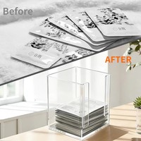 Organisateur de masques rectangulaire en acrylique transparent, support de documents en acrylique transparent, moderne, multifonctionnel et durable pour bureau – Meilleures ventes