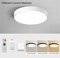 Moderne 600mm 800mm Rond Carré Panneau Lampe Pépinière Dimmable Tuya Smart WiFi LED Plafonnier pour Enfants Chambre Maison
