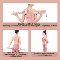Bâton de yoga EVA réglable avec poignet Durable ouvert pour l'épaule et les poumons Correcteur de posture ouvert pour l'épaule