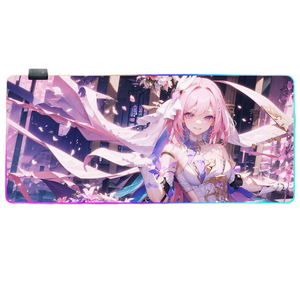 Alfombrilla de Ratón Cuadrada Flashstrike 7, 7 Colores Sólidos RGB, Iluminación Colorida, Impermeable, 3 Modos de Luz, Antideslizante, para Juegos, 800x300mm, 4mm de Goma - Product Image 1