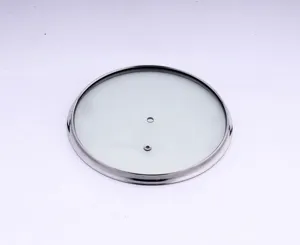 Tampa de vidro temperado de silicone, tampa de 16-24cm de temperado para panelas, tampa de vidro