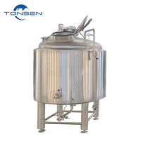 Mélangeur à vis automatique sanitaire en acier inoxydable SUS304 à capacité personnalisée avec port CIP pour le mélange et le brassage de bières et de boissons