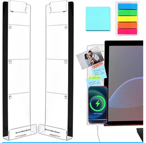 Acrylic Monitor Memo Board <b>Phone</b> Stand Whiteboard Custom Size Clear Message Holder for <b>Office</b> School - Product Image 1