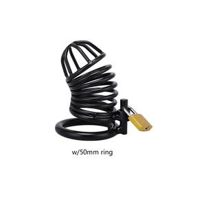 Dispositif de chasteté masculine Sex Toy Penis Cage Cock Lock System Restraint Metal <span class=keywords><strong>Chastity</strong></span> - Product Image 5