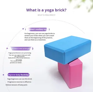Ferramenta de Prática de Yoga SeeMoree, Bloco de Yoga Colorido em EVA, Bloco de Yoga Leve e Ecológico para Yoga e Pilates - Product Image 6