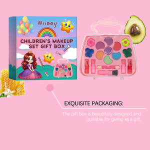 Nouveau produit WIEEYY naturel organique multicolore fille <span class=keywords><strong>maquillage</strong></span> rouge à lèvres fard à paupières <span class=keywords><strong>maquillage</strong></span> enfants <span class=keywords><strong>maquillage</strong></span> ensemble boîte-cadeau - Product Image 4