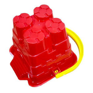 Juguete de Cubo de Arena para Niños, para Jugar en la Playa, Cubo de Plástico para Moldear Arena, Empacado en Bolsa de Malla - Product Image 1