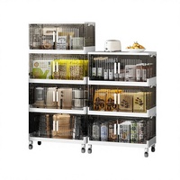 Armoire de rangement pliable multi-niveaux en plastique de style nordique pour bébé, pour chambre à coucher, avec penderie intégrée, pour usage domestique, transfrontalière