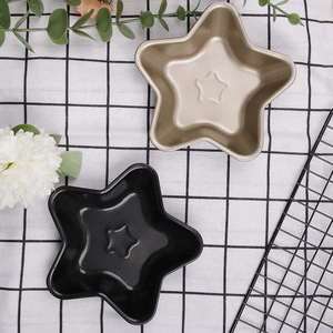 Molde para Pastel Mini Estrella, Dorado y Negro, de Acero al Carbono Antiadherente, Herramienta para Hornear, Molde para Repostería Casera - Product Image 2