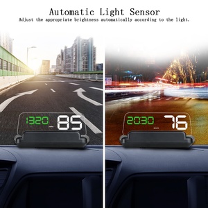 5 pouces taille de l'écran C500 voiture OBD2 Hud affichage tête haute système d'alarme de réchauffement de survitesse Scanner automatique - Product Image 4