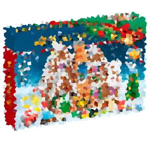 نموذج مكعبات بناء بيت عجينة الجنزبيل 1691 قطعة/مجموعة متوافق مع 10267 هدايا عيد ميلاد للأطفال