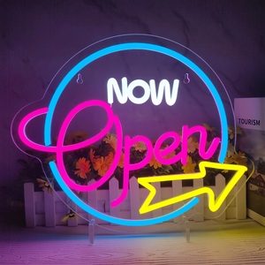 IPixel Factory Direct Custom Acrylic Led Sign Business Open LED Neon Light up Sign We Are Open Neon Sign para Salon Bar Store - Product Image 4