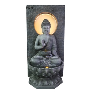 Nouvelle fontaine d'eau Bouddha géante 2024 en polyrésine pour la décoration - Product Image 1