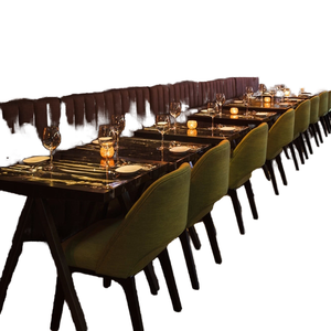 Juego de <span class=keywords><strong>muebles</strong></span> comerciales para cafetería, juego de mesas y sillas de restaurante de gama alta, - Product Image 1