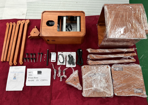 Máy ảnh DSLR chụp ảnh tự động có màn hình 18,5 inch, màu sơn gỗ, dùng làm photo booth cho tiệc cưới, phong cách cổ điển, giá cả phải chăng - Product Image 5