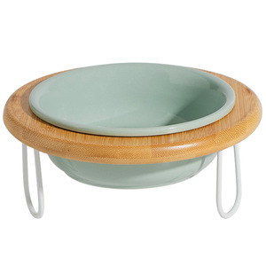 Bol surélevé pour chien en céramique <span class=keywords><strong>de</strong></span> haute qualité, automatique, étanche, protège la colonne cervicale, bol pour nourriture et eau, accessoires pour animaux <span class=keywords><strong>de</strong></span> compagnie - Product Image 4