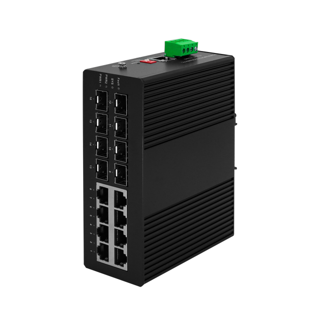 Fully Management L2 Managed Gigabit Smart IP30 Industrial Switch Rich Ports Accessing