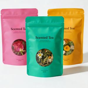 Bolsas de Embalaje de Alimentos con Cierre Hermético, Personalizadas, de Aluminio Mate, Reutilizables, Aptas para Alimentos, para Té de Flores - Product Image 6