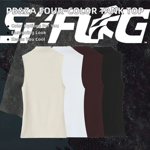 PB&ZA Femme 2025 Nouvelle Collection Débardeurs Décontractés Tendance Respirants Anti-boulochage 100% Polyester à Fines Bretelles Chic - Product Image 2