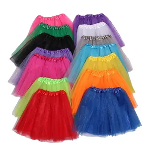 Performance clothing girls like three-layer mesh tutu skirt