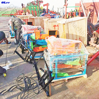 Décortiqueuse de maïs agricole industrielle, batteuse de maïs au Ghana avec moteur diesel et roues