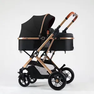 2023 New arrival 3 in 1 luxury baby pram multi-functional pram with carrycot Baby strollers wholesale