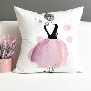 Nordic ins Style <span class=keywords><strong>Pink</strong></span> Girl Sofá Funda De Almohada Funda de cojín Impreso Dedside Car Office Funda De Almohada Funda de cojín - Product Image 4