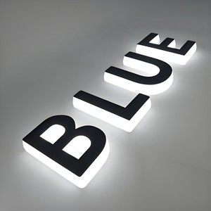 Letras brillantes 3D Acrílico Pintado en aerosol Oro Retroiluminado <span class=keywords><strong>Mini</strong></span> Carta <span class=keywords><strong>Precio</strong></span> de fábrica Negocio Cafetería Led Sign Board - Product Image 6