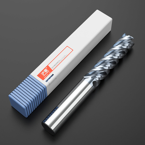 Huhao Hrc70 Wolfraamcarbide 4 Fluit Vierkante Eindmolen Platte Eindmolens Massief Carbide Einde Molen Cnc Bit Metaal H12320103 - Product Image 5