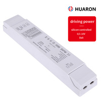 Driver LED HUARON Triac Dimmable 0-10V AC-DC, boîtier plastique, efficacité 90-99%, faible bruit, sans scintillement, éclairage LED simple