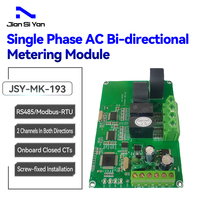 Medidor de energía Modbus-Rtu Rs485 Modbus de monitoreo de voltaje y corriente de dos canales monofásico directo de fábrica a la venta al por mayor